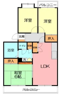 エスポワール天神【303号室】の間取り
