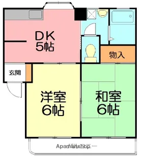 グリーンハイツ小澤【2階】の間取り