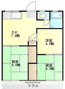 添田ハイツ【1階】の間取り