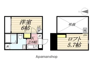 ルーモ平塚【2階】の間取り