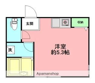 ヴィレッタ中田西【101号室】の間取り
