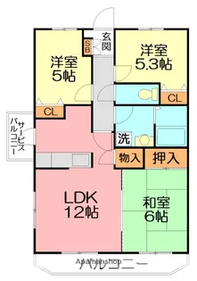 アークヒルズ【3階】の間取り