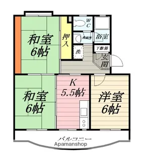 第3メゾン星崎【4階】の間取り