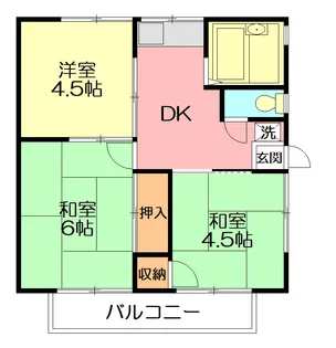 コーポあやめ【102号室】の間取り