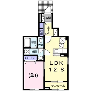 プランドール弥勒寺【1階】の間取り
