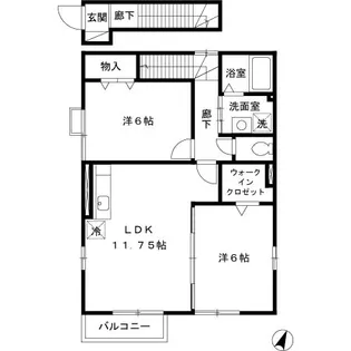 サンモールハウス【2階】の間取り