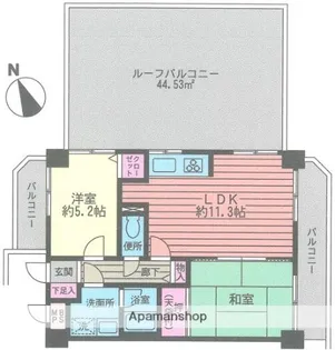 ライオンズガーデン鶴巻温泉【5階】の間取り
