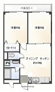 メゾンドアイル【3階】の間取り