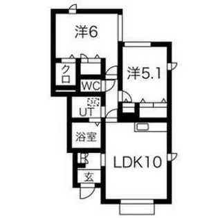 ル・クオン【1階】の間取り