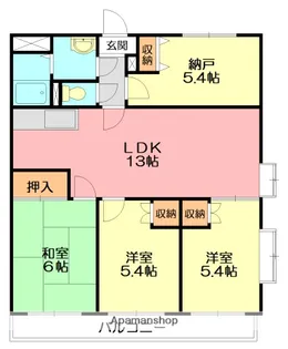 グレースガーデン【3階】の間取り