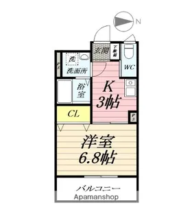 Kビル【2階】の間取り