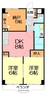 ドルチェ芦屋【1階】の間取り