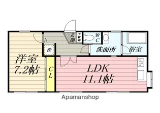 ロジュマン山田【1階】の間取り