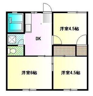 ハイツ山吹【2階】の間取り