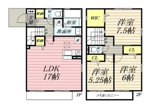 神奈川県藤沢市本鵠沼3丁目【テラスハウス】の間取り