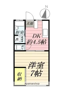 チェリーハイツA【1階】の間取り