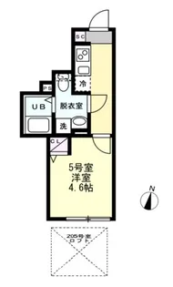 INSIDEGROVEEVE【2階】の間取り
