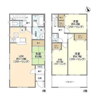 神奈川県藤沢市片瀬5丁目【一戸建】の間取り