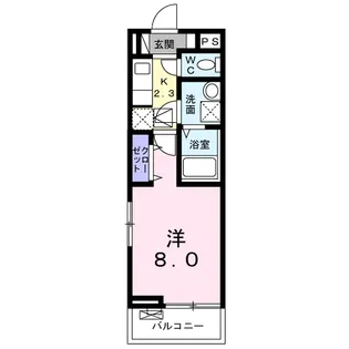 グランエスト横浜A【1階】の間取り
