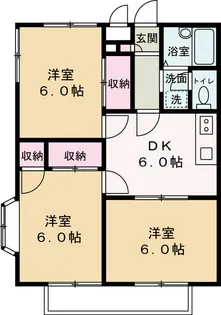 シティー堂山A【2階】の間取り