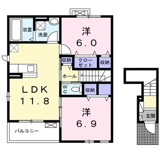 サルーテ【2階】の間取り
