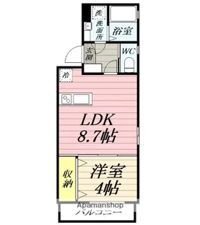 GLANDEAR鎌倉【2階】の間取り