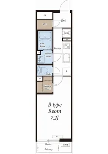 ヴィラ立場【2階】の間取り