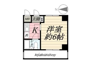 クリオ大和壱番館【6階】の間取り