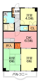 TEK藤沢ハイツ【3階】の間取り