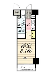 ラグゼナ平塚【9階】の間取り
