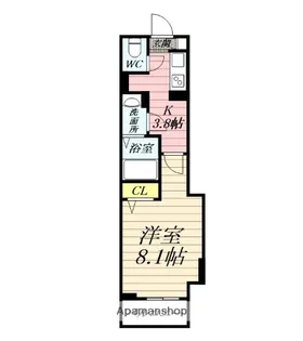 グラース八重咲【2階】の間取り