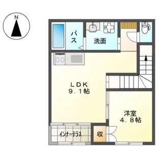 エフティヒア【2階】の間取り