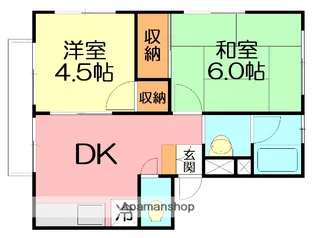 タウンホーム湘南B棟【2階】の間取り