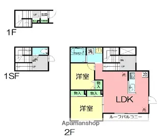 SPACE45A【2階】の間取り