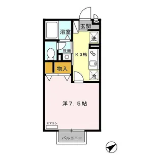 モンターニャ【2階】の間取り