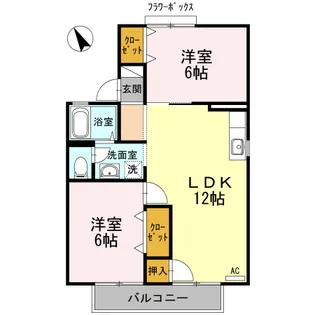 グレープ・シュライン K【2階】の間取り