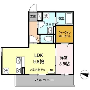 ティーロワ湘南【2階】の間取り