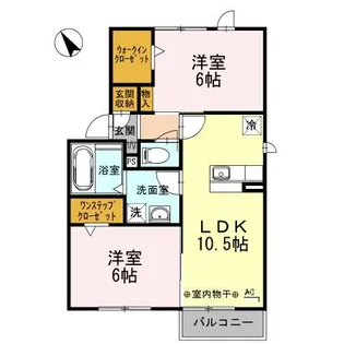 ソレイユⅡ【2階】の間取り