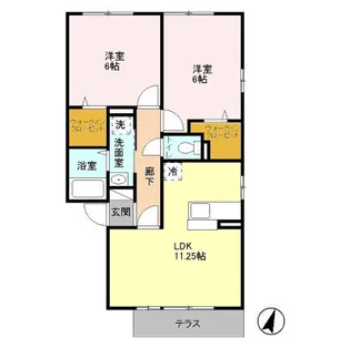 プレミアムコート【1階】の間取り