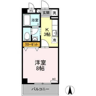 リビングタウン厚木【1階】の間取り