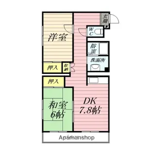 西真土SAGAMINO【4階】の間取り