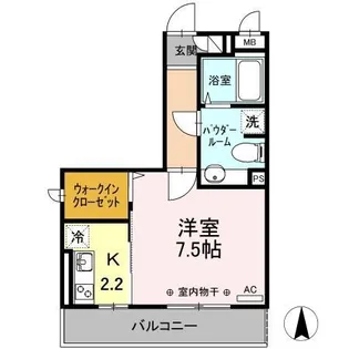 ベルソス高倉 A【3階】の間取り
