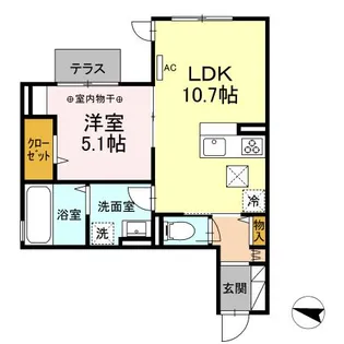 DーSITE SHONANDAI【1階】の間取り