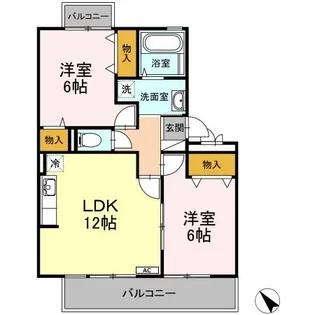 アルファタウン秦野新町 A【2階】の間取り
