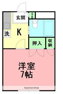 ハイツエンゼル【1階】の間取り