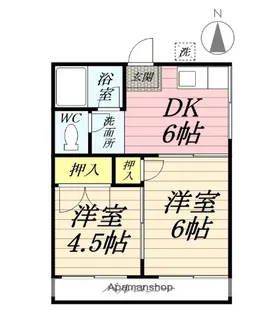 斉藤荘【2階】の間取り