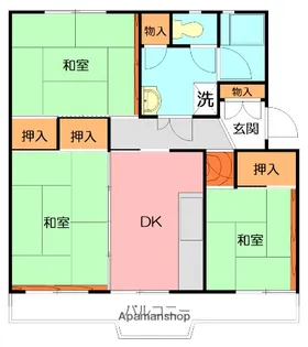 高村団地35号棟【5階】の間取り