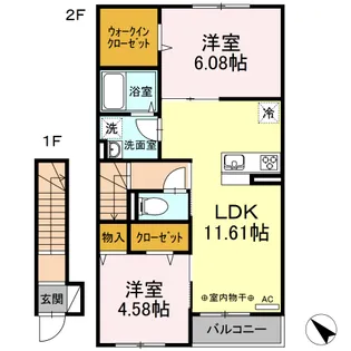 ヴェルジェ【2階】の間取り