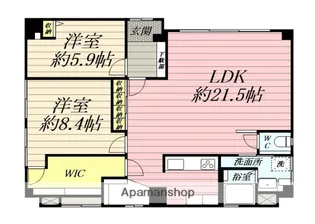 シラハニテラス【1階】の間取り