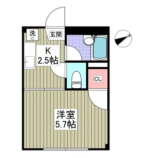 リエス伊勢原【1階】の間取り